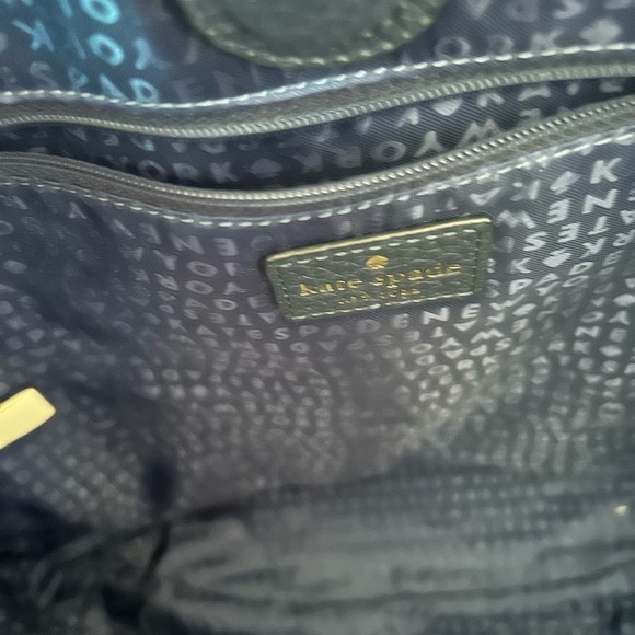 Kate Spade NWOT Large Navy Blue Pebble Leather Tote - Picture 3 of 11